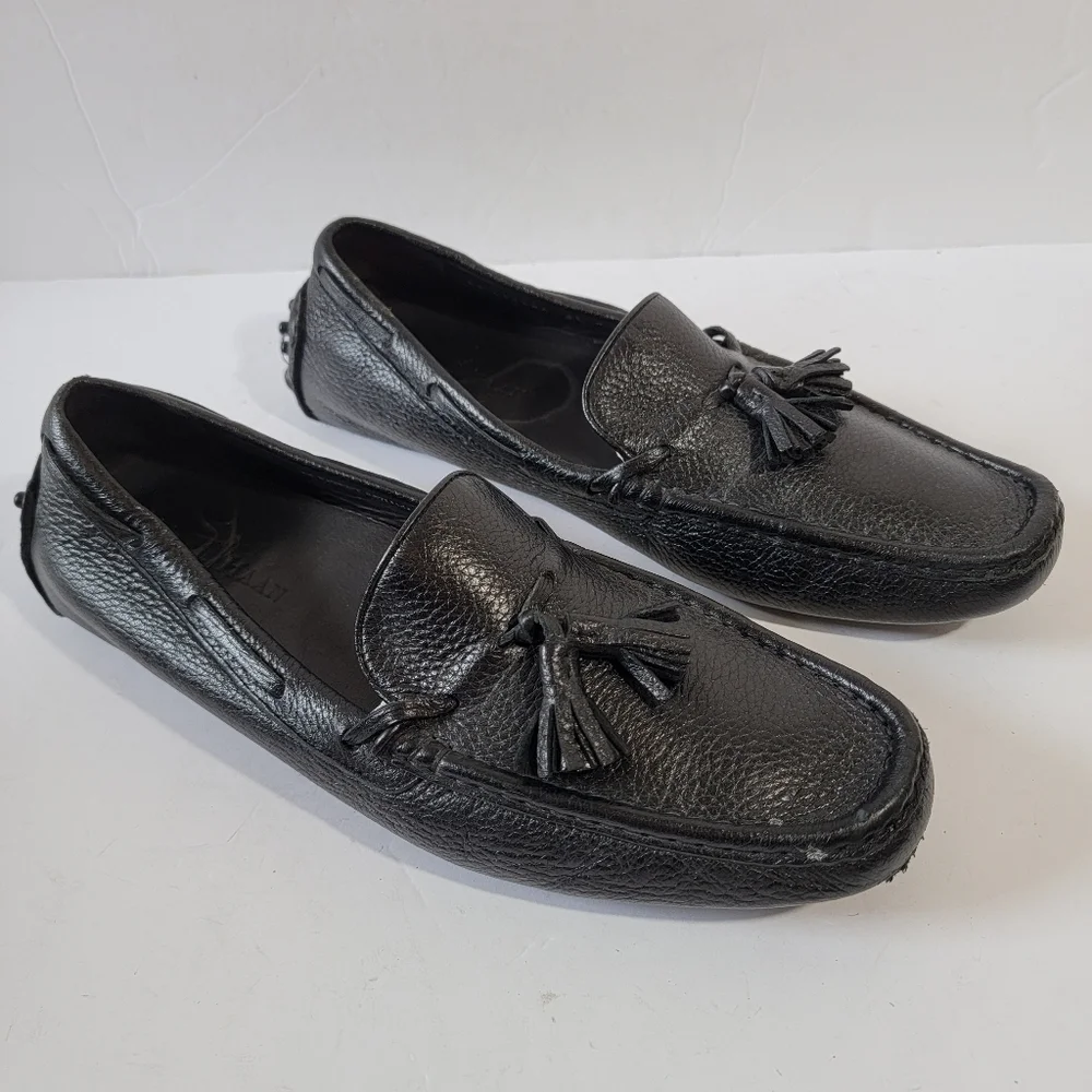 COLE HAAN x Nike Air Made in Italy Black Leather Driver Loafer Men's Size 9.5M